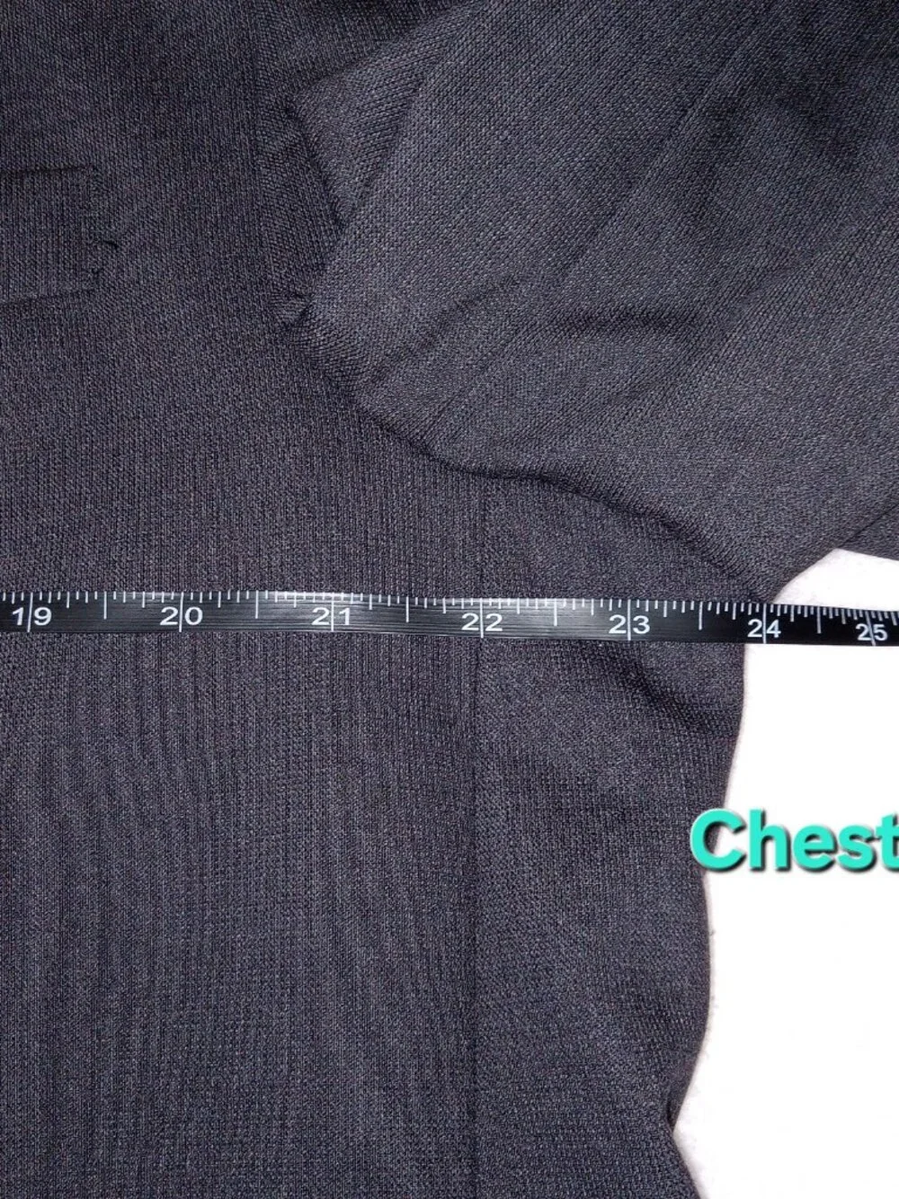 Vintage Calvin Klein 100% Wool Suit 46R 40x32 Black 3 Button Formal Business